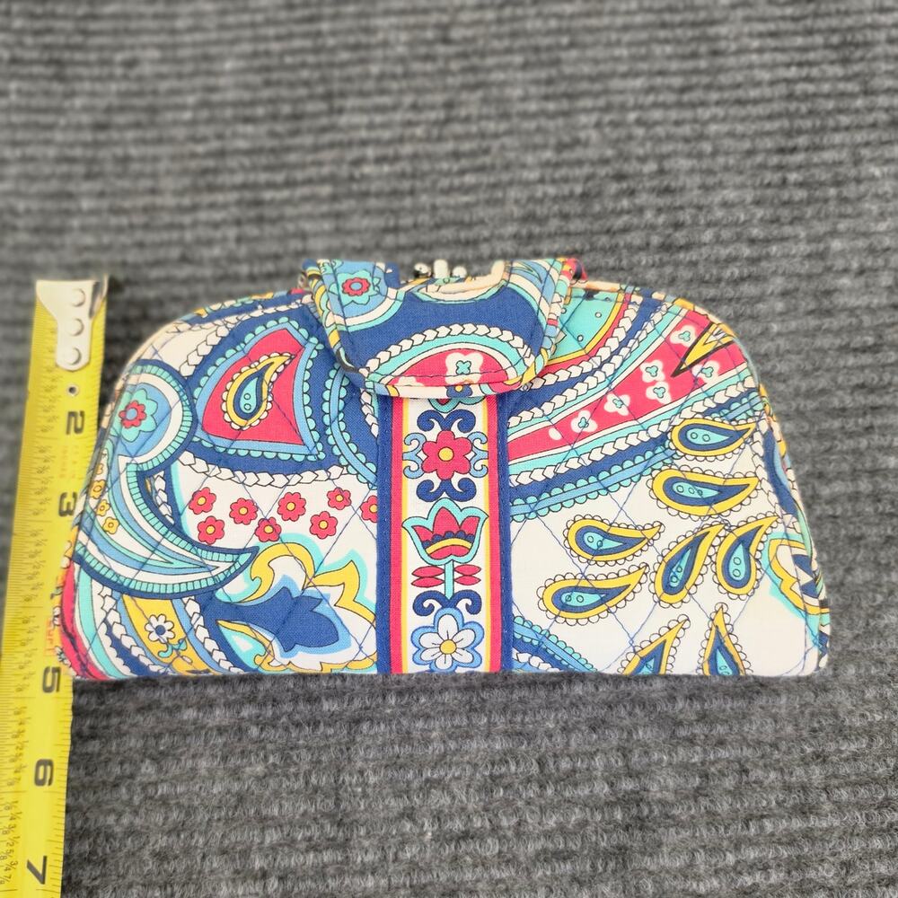 Vera Bradley Marina Paisley Kiss 'n Snap Folding Clutch Wallet - Picture 10 of 10